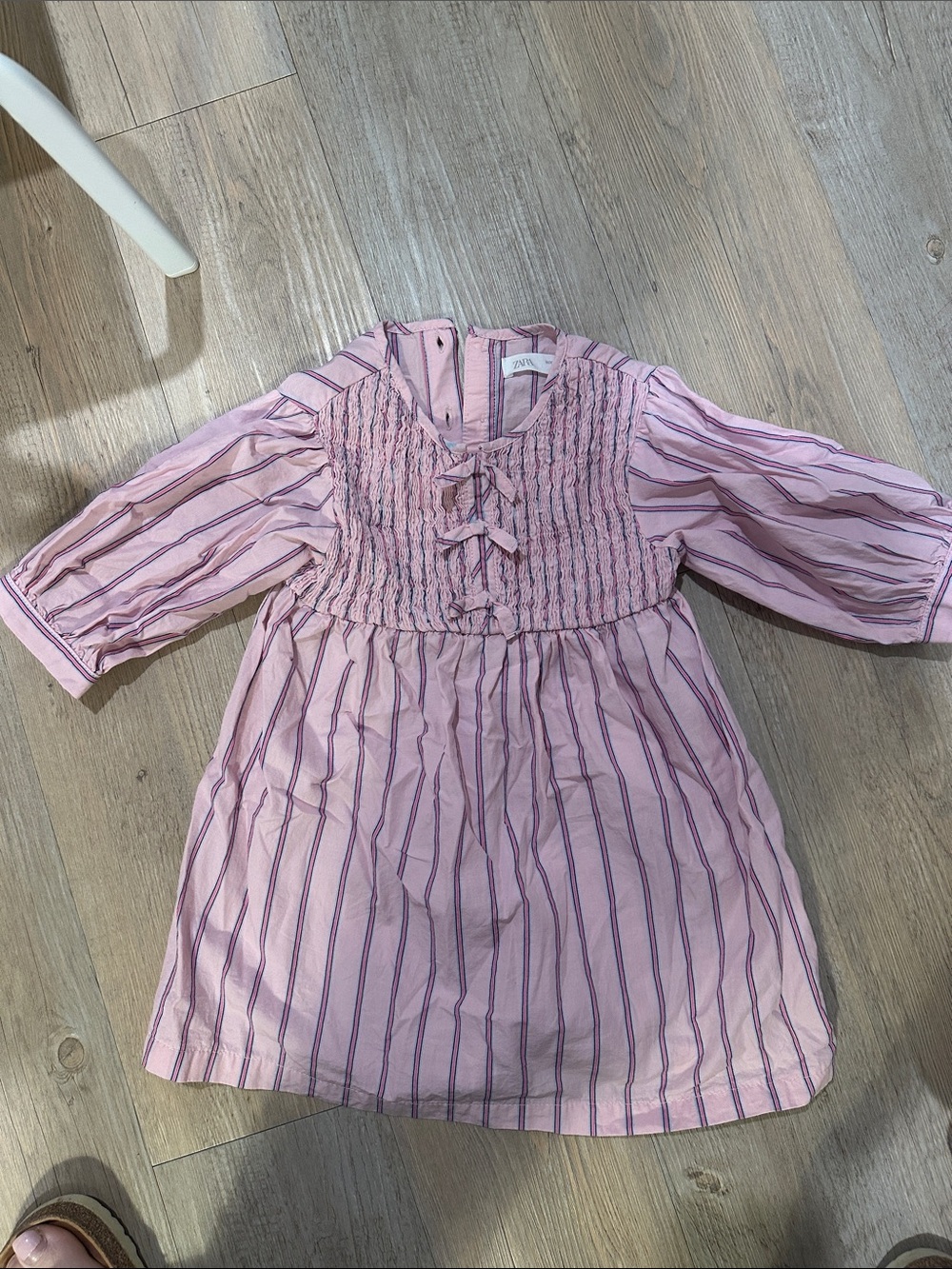 Zara Pink Dress with Purple Stripes